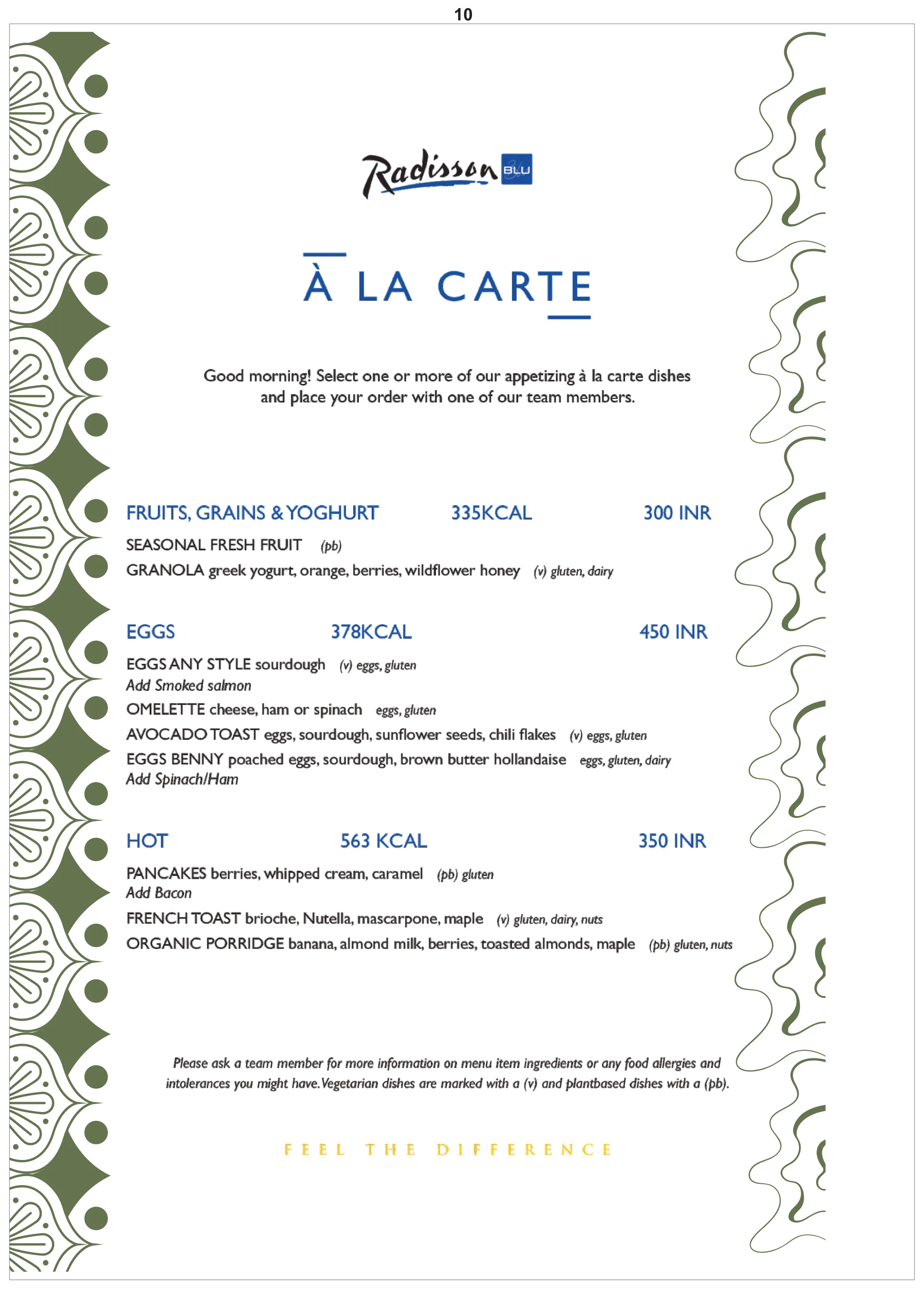 Menu 10