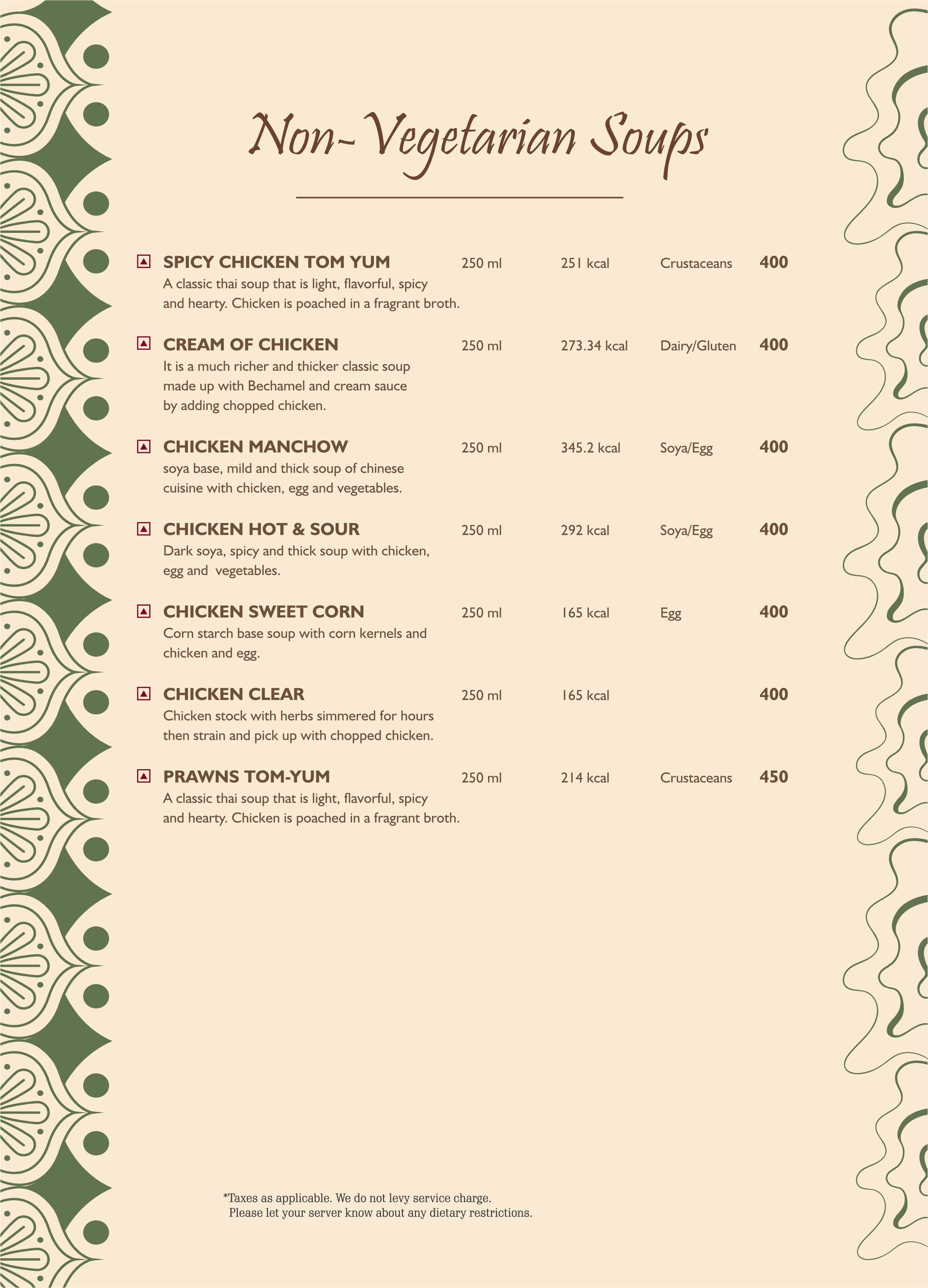 Menu 15