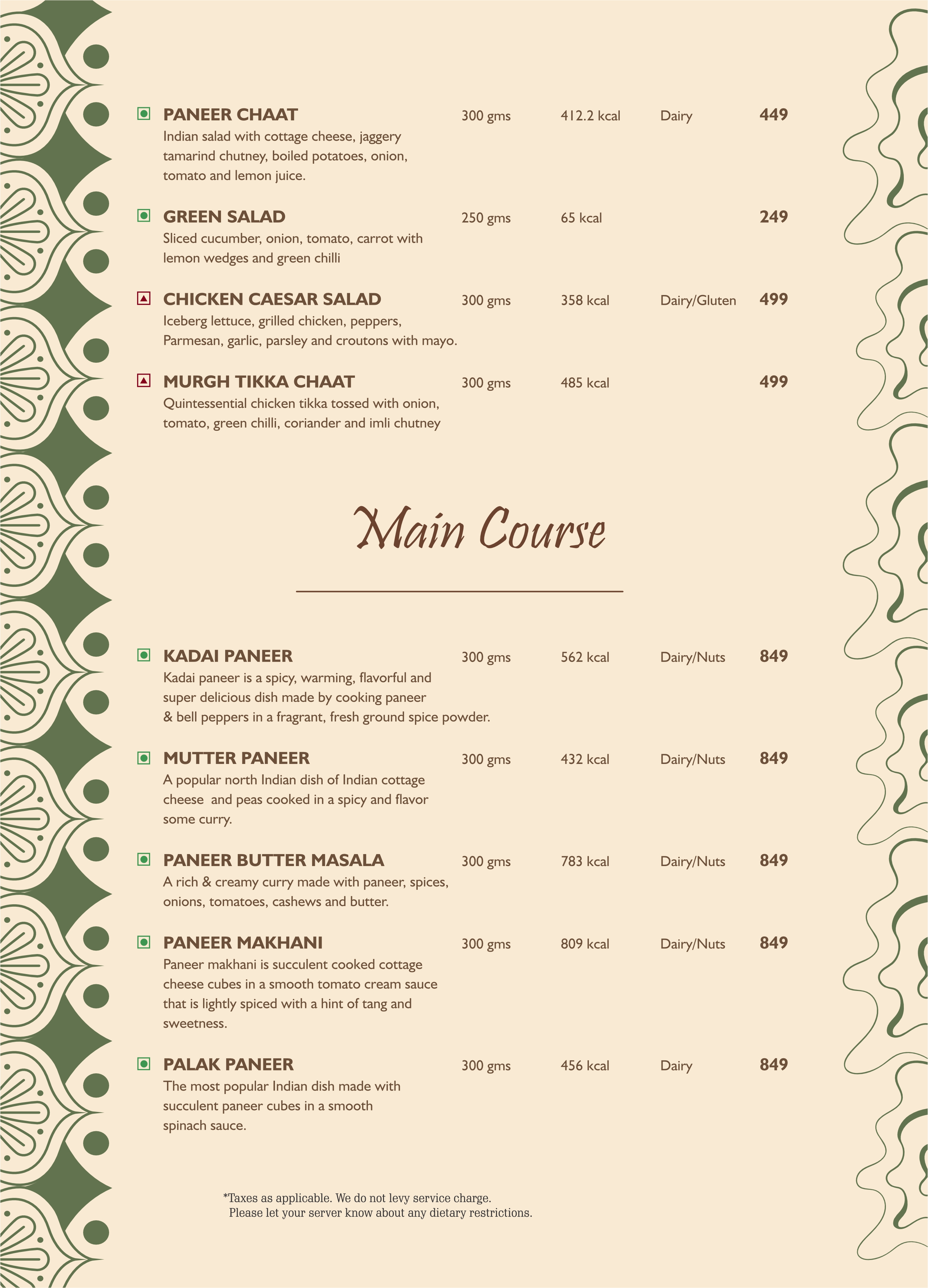 Menu 18