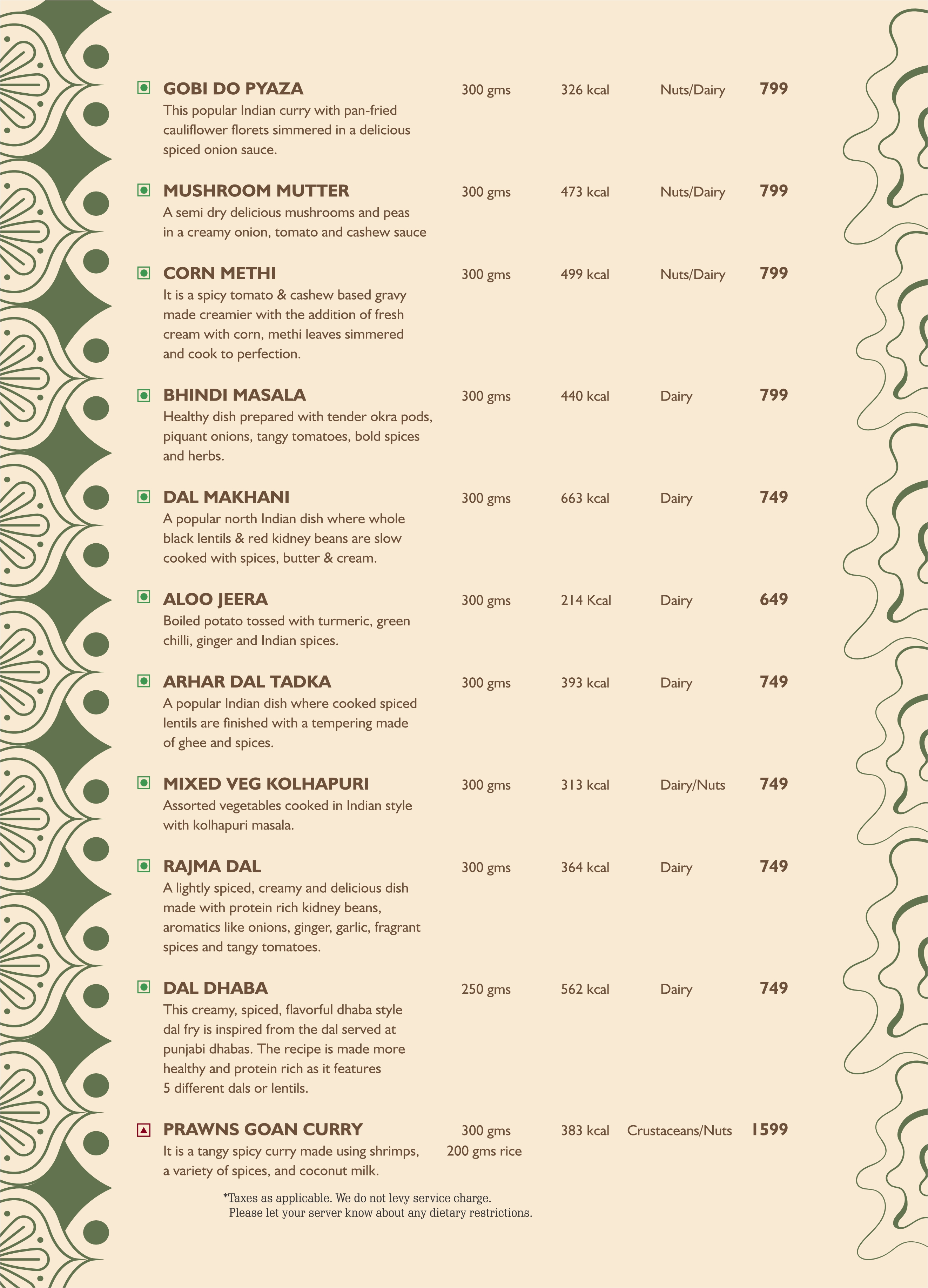 Menu 19