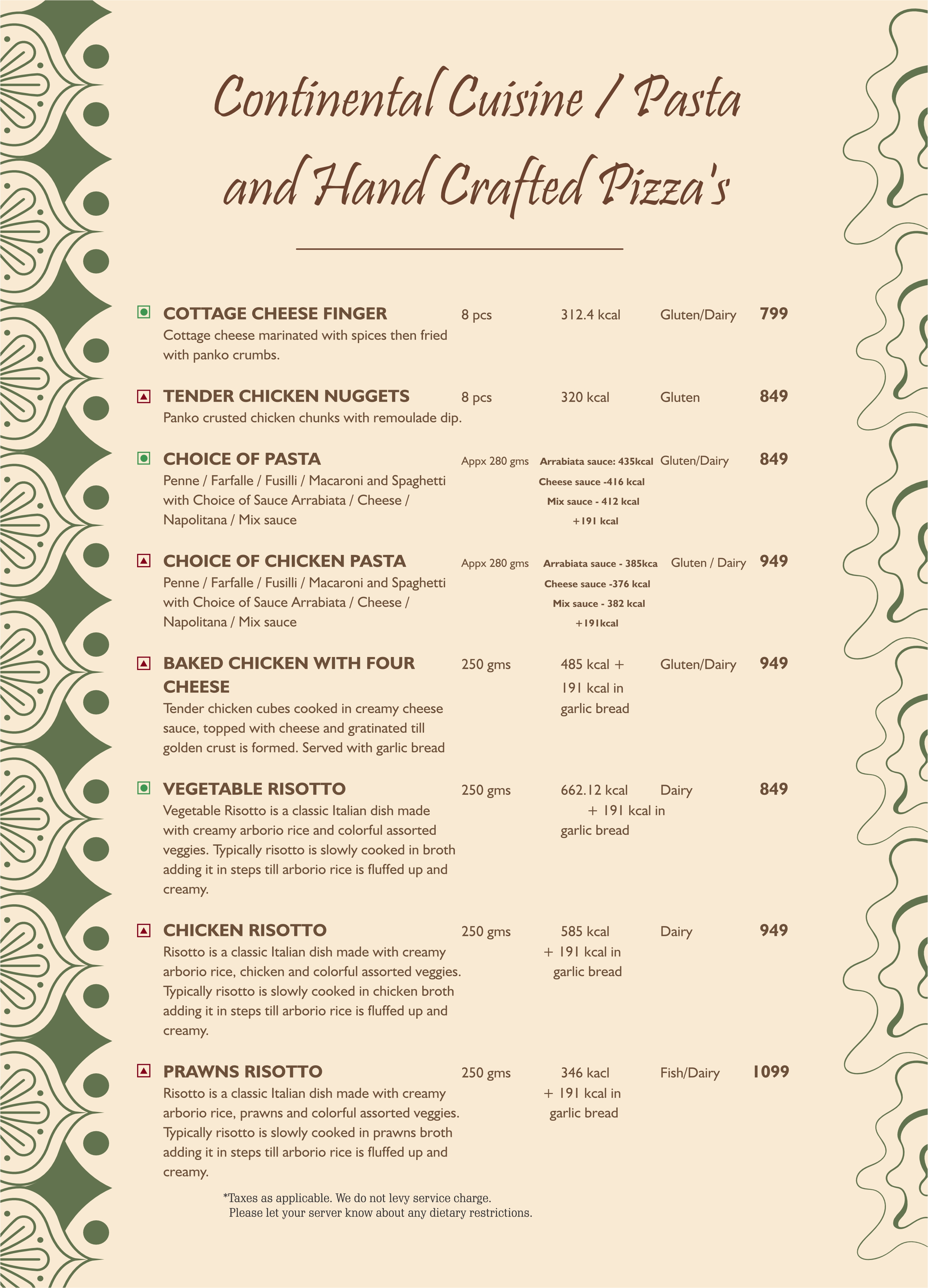 Menu 26