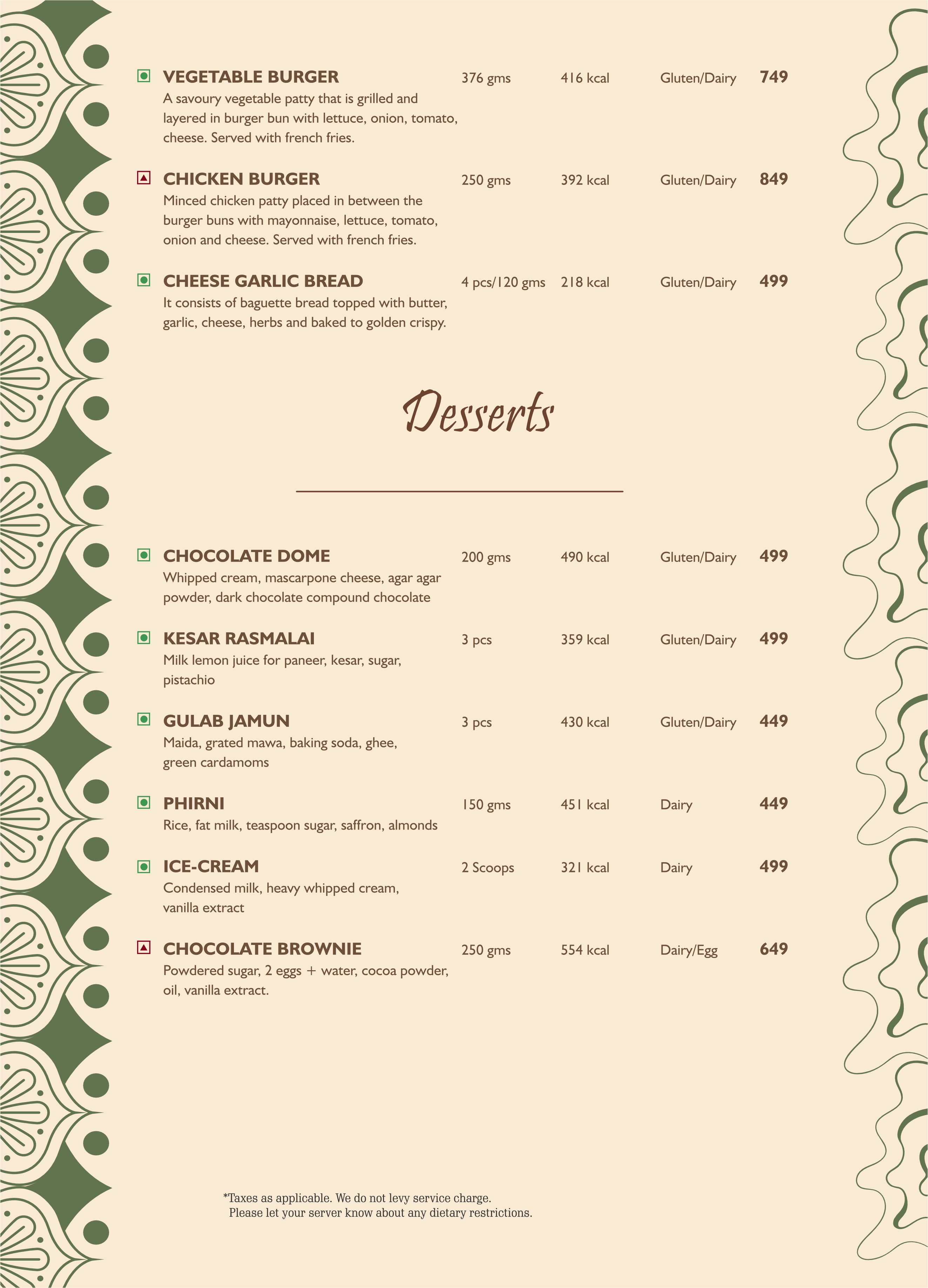 Menu 28