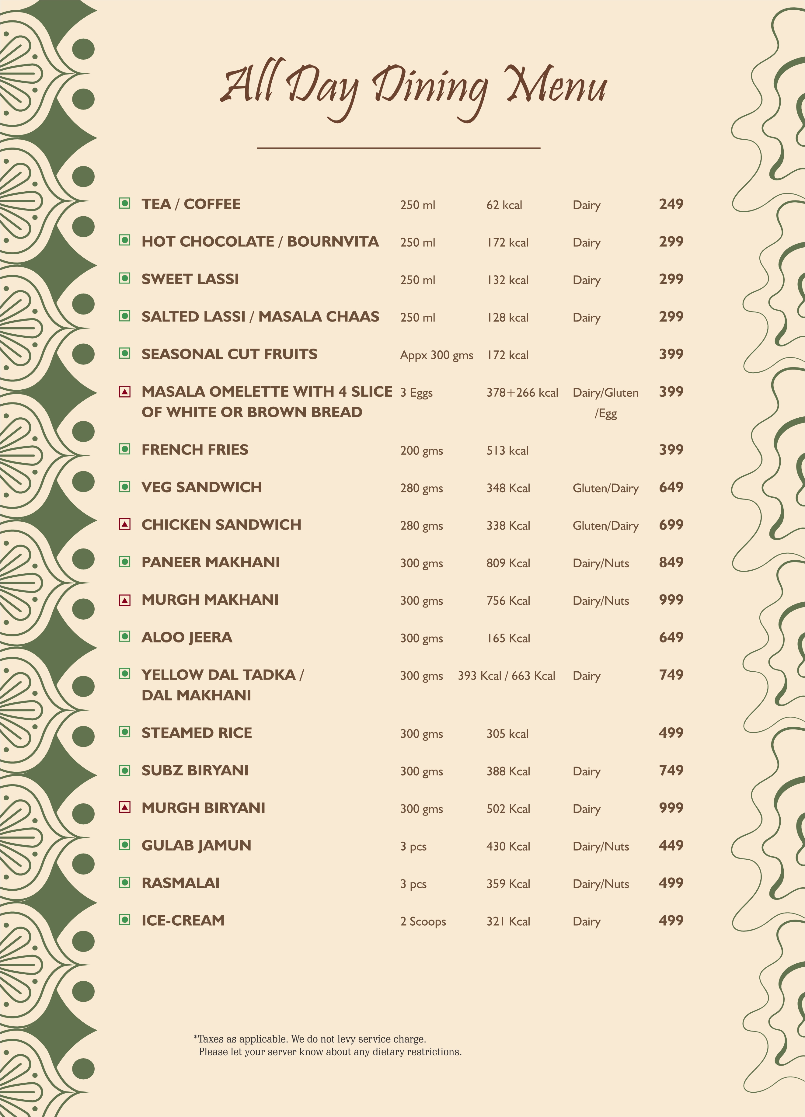 Menu 30