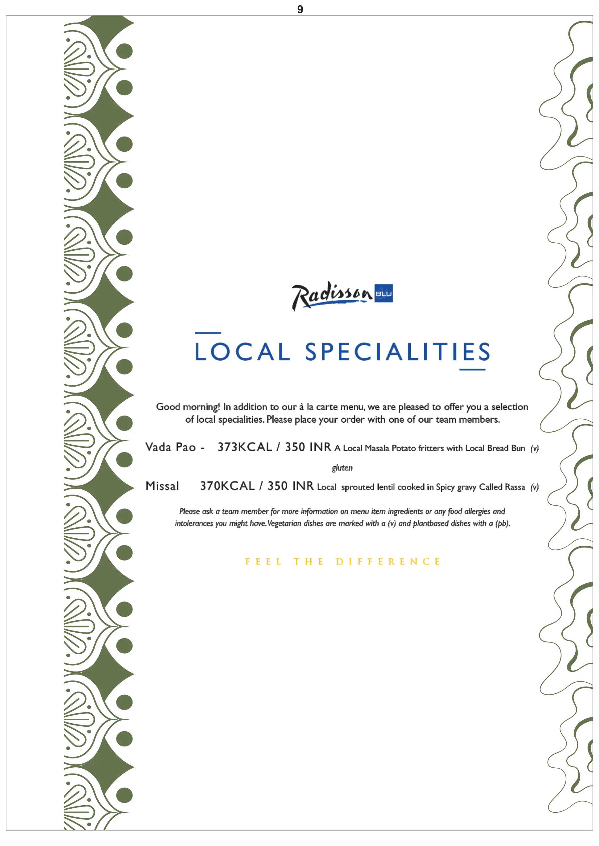 Menu 9